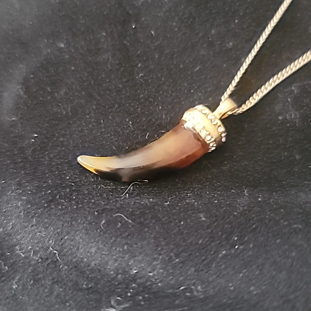 J. Crew Horn Necklace - Picture 2 of 4